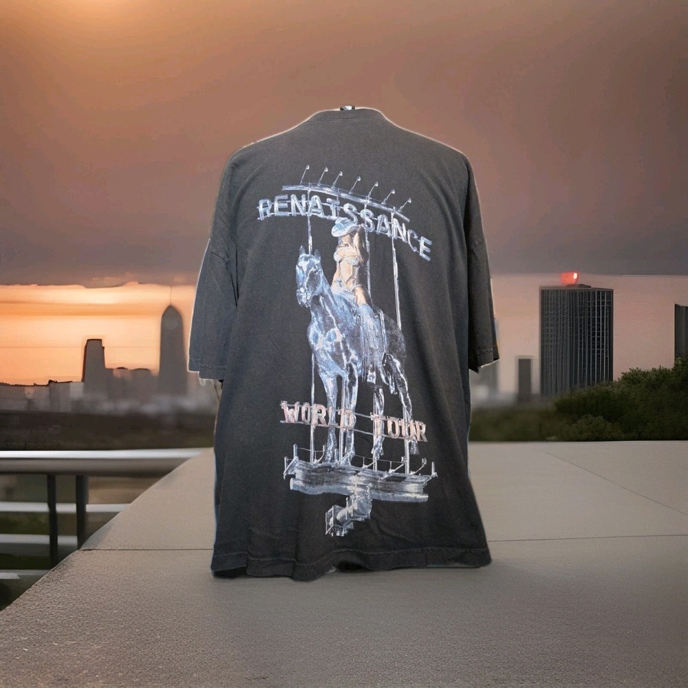 Beyonce Renaissance World Tour Shirt Mens XXL Black 2023 Made in USA Concert